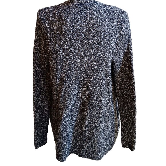 Women's Cardigan Sweater Ann Taylor Small Open Cotton Blend Heather Blue Womens - Picture 3 of 5